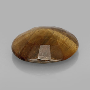 9,17 ctw natürlicher gold-braun Tigerauge, Oval Schliff, Lichtundurchlässig