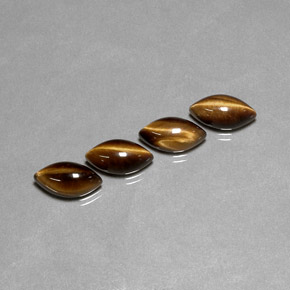  ct natürliche brauner Tiger's Eye-Edelsteine, Marquise, Lichtundurchlässig