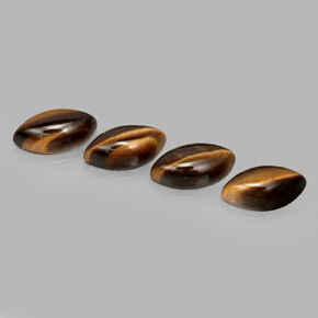  ct natürliche brauner Tiger's Eye-Edelsteine, Marquise, Lichtundurchlässig
