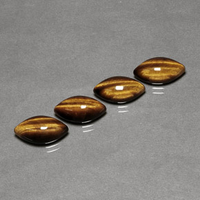  ct natürliche brauner Tiger's Eye-Edelsteine, Marquise, Lichtundurchlässig