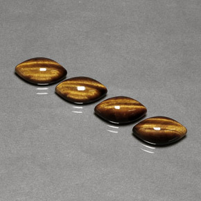  ct natürliche brauner Tiger's Eye-Edelsteine, Marquise, Lichtundurchlässig
