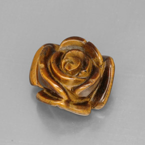 12,41 ctw natürlicher mehrfarbiger Tiger's Eye, Fantasieschliff, Lichtundurchlässig