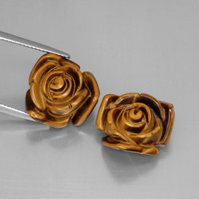  ct natürliche brauner Tiger's Eye-Edelsteine, Fantasieschliff, Lichtundurchlässig