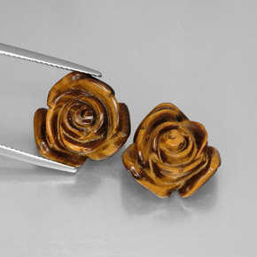  ct natürliche brauner Tiger's Eye-Edelsteine, Fantasieschliff, Lichtundurchlässig