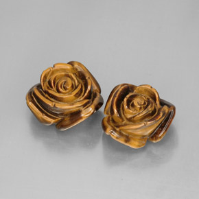  ct natürliche brauner Tiger's Eye-Edelsteine, Fantasieschliff, Lichtundurchlässig