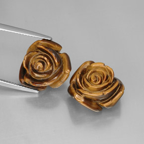  ct natürliche brauner Tiger's Eye-Edelsteine, Fantasieschliff, Lichtundurchlässig
