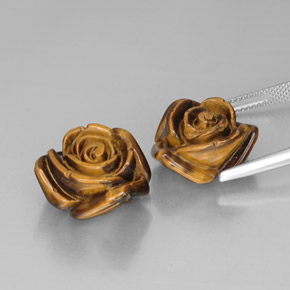  ct natürliche brauner Tiger's Eye-Edelsteine, Fantasieschliff, Lichtundurchlässig