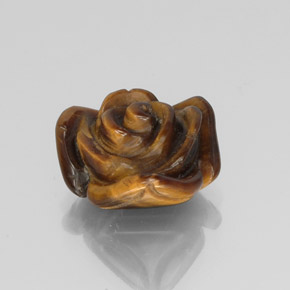9,71 ctw natürlicher brauner Tiger's Eye, Fantasieschliff, Lichtundurchlässig