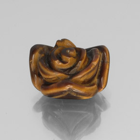 10,61 ctw natürlicher brauner Tiger's Eye, Fantasieschliff, Lichtundurchlässig