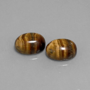  ct natürliche brauner Tiger's Eye-Edelsteine, Oval Schliff, Lichtundurchlässig