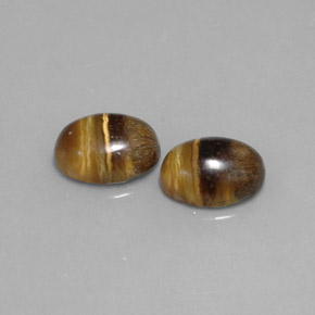  ct natürliche brauner Tiger's Eye-Edelsteine, Oval Schliff, Lichtundurchlässig