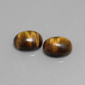  ct natürliche brauner Tiger's Eye-Edelsteine, Oval Schliff, Lichtundurchlässig