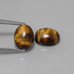  ct natürliche brauner Tiger's Eye-Edelsteine, Oval Schliff, Lichtundurchlässig