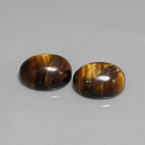  ct natürliche brauner Tiger's Eye-Edelsteine, Oval Schliff, Lichtundurchlässig