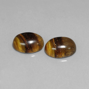  ct natürliche brauner Tiger's Eye-Edelsteine, Oval Schliff, Lichtundurchlässig