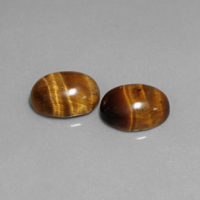  ct natürliche brauner Tiger's Eye-Edelsteine, Oval Schliff, Lichtundurchlässig