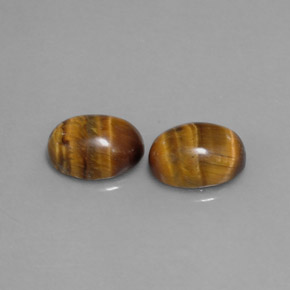  ct natürliche brauner Tiger's Eye-Edelsteine, Oval Schliff, Lichtundurchlässig