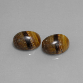  ct natürliche brauner Tiger's Eye-Edelsteine, Oval Schliff, Lichtundurchlässig