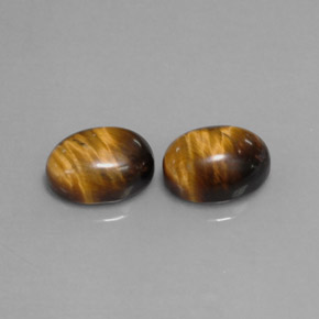  ct natürliche brauner Tiger's Eye-Edelsteine, Oval Schliff, Lichtundurchlässig