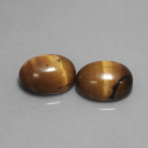  ct natürliche brauner Tiger's Eye-Edelsteine, Oval Schliff, Lichtundurchlässig