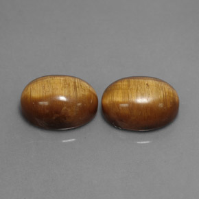  ct natürliche brauner Tiger's Eye-Edelsteine, Oval Schliff, Lichtundurchlässig