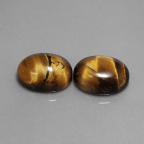  ct natürliche brauner Tiger's Eye-Edelsteine, Oval Schliff, Lichtundurchlässig