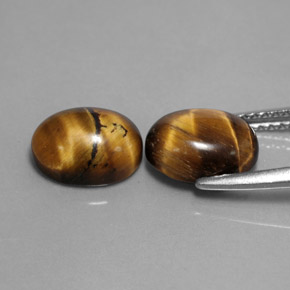  ct natürliche brauner Tiger's Eye-Edelsteine, Oval Schliff, Lichtundurchlässig
