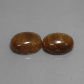  ct natürliche brauner Tiger's Eye-Edelsteine, Oval Schliff, Lichtundurchlässig