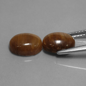  ct natürliche brauner Tiger's Eye-Edelsteine, Oval Schliff, Lichtundurchlässig