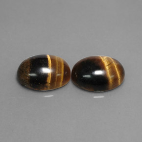  ct natürliche brauner Tiger's Eye-Edelsteine, Oval Schliff, Lichtundurchlässig