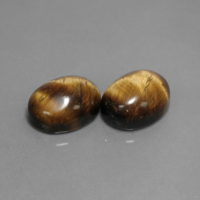  ct natürliche gold-braun Tigerauge-Edelsteine, Oval Schliff, Lichtundurchlässig