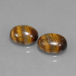  ct natürliche brauner Tiger's Eye-Edelsteine, Oval Schliff, Lichtundurchlässig