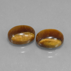  ct natürliche brauner Tiger's Eye-Edelsteine, Oval Schliff, Lichtundurchlässig