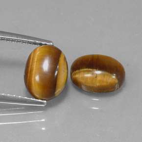  ct natürliche brauner Tiger's Eye-Edelsteine, Oval Schliff, Lichtundurchlässig