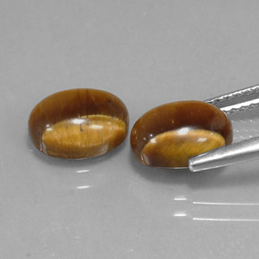  ct natürliche brauner Tiger's Eye-Edelsteine, Oval Schliff, Lichtundurchlässig