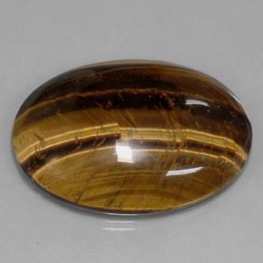 73,05 ctw natürlicher brauner Tiger's Eye, Oval Schliff, Lichtundurchlässig
