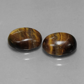  ct natürliche brauner Tiger's Eye-Edelsteine, Oval Schliff, Lichtundurchlässig