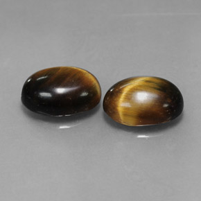  ct natürliche brauner Tiger's Eye-Edelsteine, Oval Schliff, Lichtundurchlässig