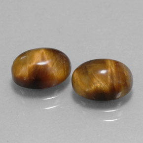  ct natürliche brauner Tiger's Eye-Edelsteine, Oval Schliff, Lichtundurchlässig