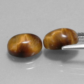  ct natürliche brauner Tiger's Eye-Edelsteine, Oval Schliff, Lichtundurchlässig