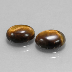  ct natürliche brauner Tiger's Eye-Edelsteine, Oval Schliff, Lichtundurchlässig