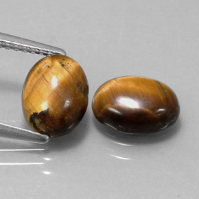  ct natürliche brauner Tiger's Eye-Edelsteine, Oval Schliff, Lichtundurchlässig