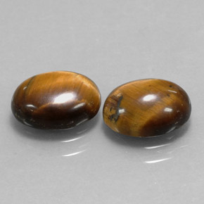  ct natürliche brauner Tiger's Eye-Edelsteine, Oval Schliff, Lichtundurchlässig