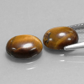  ct natürliche brauner Tiger's Eye-Edelsteine, Oval Schliff, Lichtundurchlässig