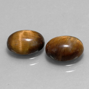  ct natürliche brauner Tiger's Eye-Edelsteine, Oval Schliff, Lichtundurchlässig
