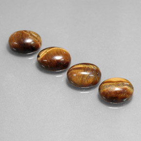  ct natürliche brauner Tiger's Eye-Edelsteine, Oval Schliff, Lichtundurchlässig