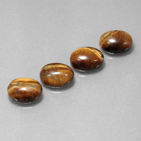  ct natürliche brauner Tiger's Eye-Edelsteine, Oval Schliff, Lichtundurchlässig
