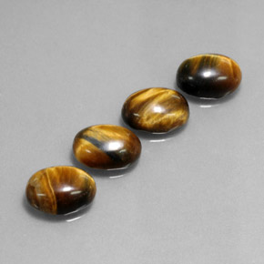  ct natürliche brauner Tiger's Eye-Edelsteine, Oval Schliff, Lichtundurchlässig