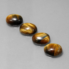  ct natürliche brauner Tiger's Eye-Edelsteine, Oval Schliff, Lichtundurchlässig