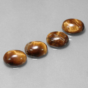  ct natürliche brauner Tiger's Eye-Edelsteine, Oval Schliff, Lichtundurchlässig